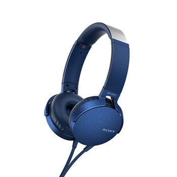 Sony MDR-XB550AP Zestaw słuchawkowy Przewodowa Opaska na głowę Połączenia muzyka Niebieski