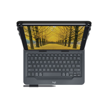 Logitech Universal Folio with integrated keyboard for 9-10 inch tablets Czarny Bluetooth QWERTY British English