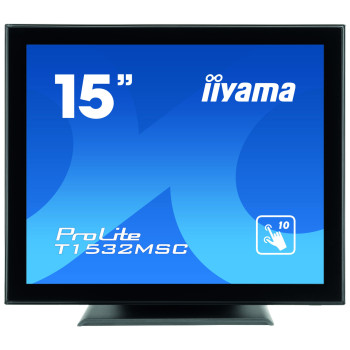 iiyama ProLite T1532MSC-B5AG monitor komputerowy 38,1 cm (15") 1024 x 768 px LED Ekran dotykowy Czarny