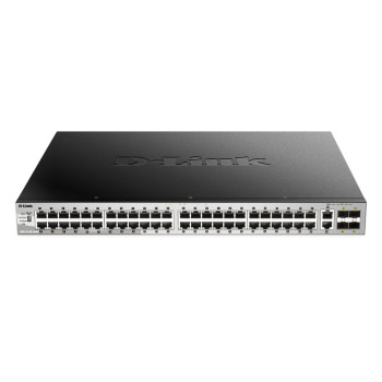 D-Link DGS-3130-54PS Zarządzany L3 Gigabit Ethernet (10 100 1000) Obsługa PoE Czarny, Szary