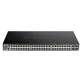 D-Link DGS-1250-52X łącza sieciowe Zarządzany L3 Gigabit Ethernet (10 100 1000) Czarny