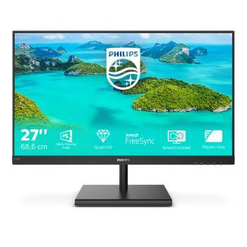 Philips E Line 275E1S 00 LED display 68,6 cm (27") 2560 x 1440 px Quad HD Czarny