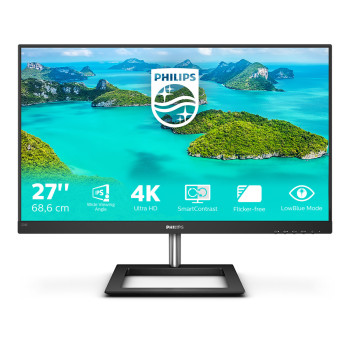 Philips E Line 278E1A 00 monitor komputerowy 68,6 cm (27") 3840 x 2160 px 4K Ultra HD IPS Czarny
