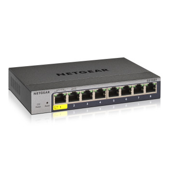 NETGEAR GS108Tv3 Zarządzany L2 Gigabit Ethernet (10 100 1000) Szary