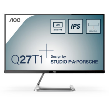 AOC Q27T1 monitor komputerowy 68,6 cm (27") 2560 x 1440 px Quad HD LED Czarny