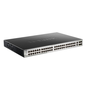 D-Link DGS-3130-54TS Zarządzany L3 Gigabit Ethernet (10 100 1000) Czarny, Szary