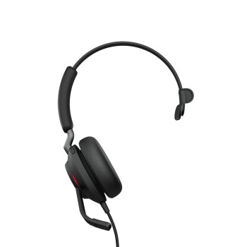 Jabra Evolve2 40, MS Mono Zestaw słuchawkowy Przewodowa Opaska na głowę Biuro centrum telefoniczne USB Type-C Bluetooth Czarny