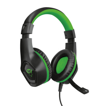 Trust GXT 404G Zestaw słuchawkowy Przewodowa Opaska na głowę Gaming Czarny, Zielony