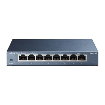 TP-Link TL-SG108 Nie zarządzany Gigabit Ethernet (10 100 1000) Czarny