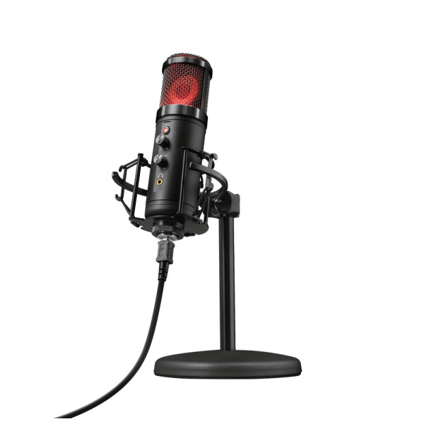 Trust GXT 256 Exxo Czarny Mikrofon do komputera Trust GXT 256 Exxo Czarny Mikrofon do komputera