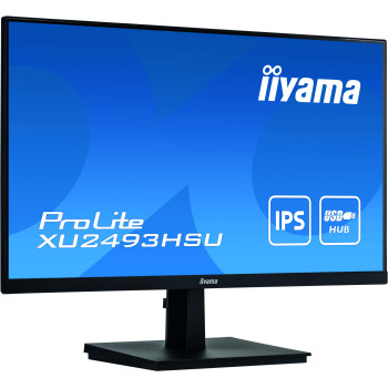 iiyama ProLite XU2493HSU-B1 monitor komputerowy 60,5 cm (23.8") 1920 x 1080 px Full HD LED Czarny