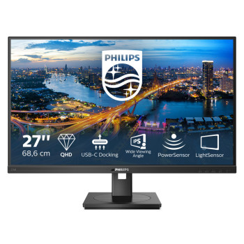 Philips 276B1 00 monitor komputerowy 68,6 cm (27") 2560 x 1440 px Full HD LED Czarny