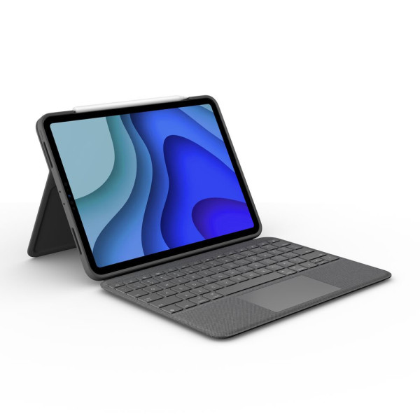 Logitech Folio Touch Szary Smart Connector QWERTY UK międzynarodowy Logitech Folio Touch Szary Smart Connector QWERTY UK międzynarodowy