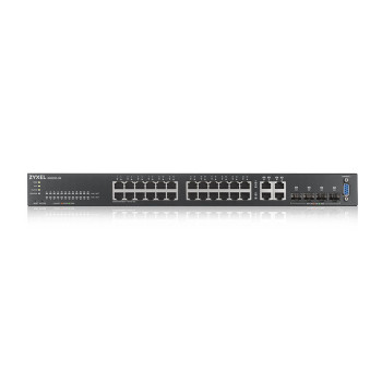 Zyxel GS2220-28-EU0101F łącza sieciowe Zarządzany L2 Gigabit Ethernet (10 100 1000) Czarny