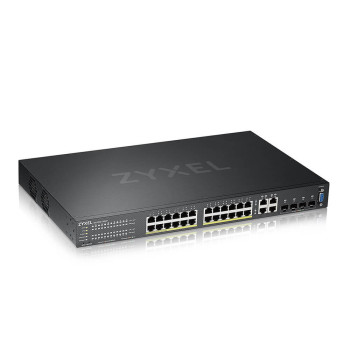 Zyxel GS2220-28HP-EU0101F łącza sieciowe Zarządzany L2 Gigabit Ethernet (10 100 1000) Obsługa PoE Czarny