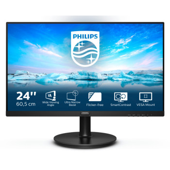 Philips V Line 241V8L 00 LED display 60,5 cm (23.8") 1920 x 1080 px Full HD Czarny