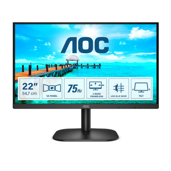 AOC B2 22B2DA LED display 54,6 cm (21.5") 1920 x 1080 px Full HD Czarny
