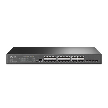 TP-Link TL-SG3428 łącza sieciowe Zarządzany L2 L3 Gigabit Ethernet (10 100 1000) 1U Czarny