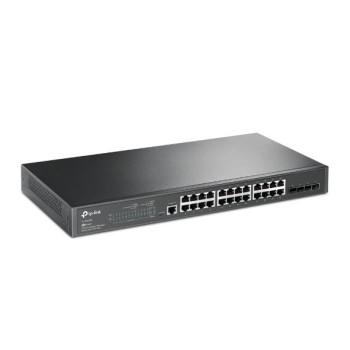TP-Link TL-SG3428 łącza sieciowe Zarządzany L2 L3 Gigabit Ethernet (10 100 1000) 1U Czarny