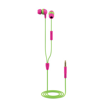 Trust 23420 słuchawki zestaw słuchawkowy Przewodowa Douszny Muzyka Zielony, Różowy