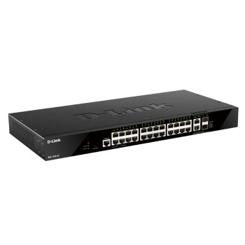 D-Link DGS-1520-28 łącza sieciowe Zarządzany L3 10G Ethernet (100 1000 10000) 1U Czarny