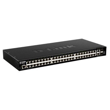 D-Link DGS-1520-52 łącza sieciowe Zarządzany L3 10G Ethernet (100 1000 10000) 1U Czarny