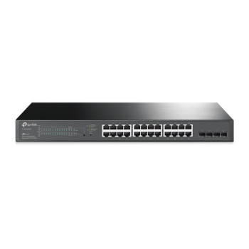 TP-Link TL-SG2428P łącza sieciowe Zarządzany L2 L2+ Gigabit Ethernet (10 100 1000) Obsługa PoE 1U Czarny