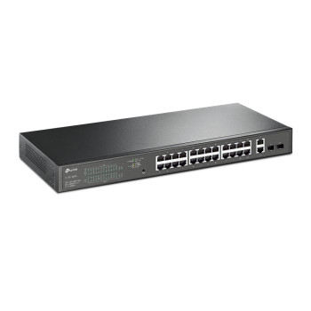 TP-Link TL-SG1428PE łącza sieciowe Zarządzany L2 Gigabit Ethernet (10 100 1000) Obsługa PoE 1U Czarny
