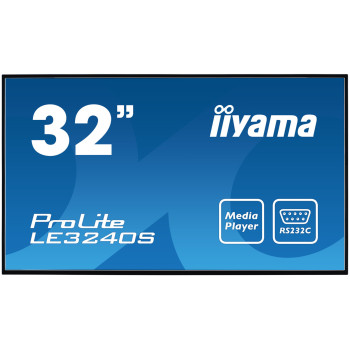 iiyama LE3240S-B2 signage display Płaski panel Digital Signage 80 cm (31.5") LCD 350 cd m² Full HD Czarny 12 7