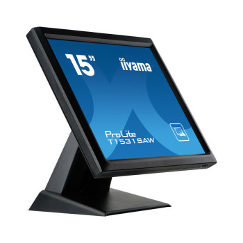 iiyama ProLite T1531SAW-B5 monitor komputerowy 38,1 cm (15") 1024 x 768 px LED Ekran dotykowy Czarny