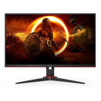 AOC G2 24G2AE BK monitor komputerowy 59,9 cm (23.6") 1920 x 1080 px Full HD LED Czarny, Czerwony