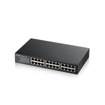 Zyxel GS1100-24E Nie zarządzany Gigabit Ethernet (10 100 1000) Czarny