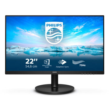 Philips V Line 221V8LD 00 monitor komputerowy 54,6 cm (21.5") 1920 x 1080 px Full HD LCD Czarny