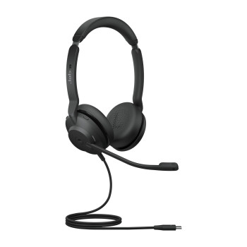 Jabra Evolve2 30, MS Stereo Zestaw słuchawkowy Przewodowa Opaska na głowę Biuro centrum telefoniczne USB Type-C Czarny