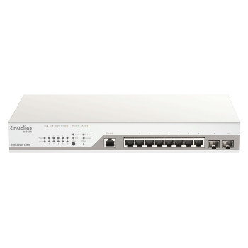 D-Link DBS-2000-10MP łącza sieciowe Zarządzany L2 Gigabit Ethernet (10 100 1000) Obsługa PoE Szary
