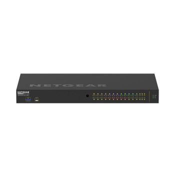 NETGEAR GSM4230P-100EUS łącza sieciowe Zarządzany L2 L3 Gigabit Ethernet (10 100 1000) Obsługa PoE 1U Czarny