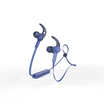 Hama Connect Zestaw słuchawkowy Bezprzewodowy Nauszny, Douszny Połączenia muzyka Micro-USB Bluetooth Niebieski