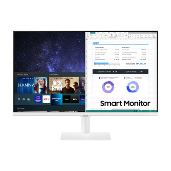 Samsung LS27AM501NUXEN monitor komputerowy 68,6 cm (27") 1920 x 1080 px Full HD LCD Biały
