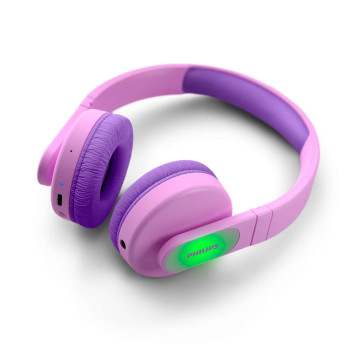 Philips TAK4206PK 00 słuchawki zestaw słuchawkowy Przewodowy i Bezprzewodowy Opaska na głowę USB Type-C Bluetooth Różowy