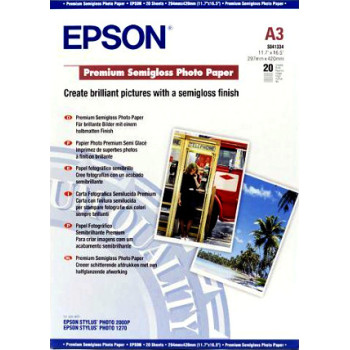 Epson Premium Semigloss Photo Paper, DIN A3, 251g m², 20 Arkuszy