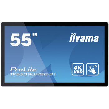 iiyama ProLite TF5539UHSC-B1AG monitor komputerowy 139,7 cm (55") 3840 x 2160 px 4K Ultra HD LED Ekran dotykowy Przeznaczony