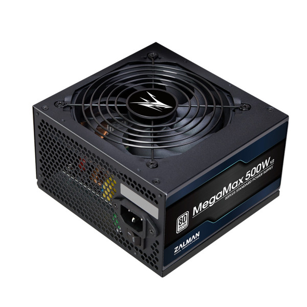 Zalman ZM500-TXII V2 MegaMax 80PLUS 230V EU STANDARD Certified high efficiency PCI-E moduł zasilaczy 500 W 20+4 pin ATX Czarny Zalman ZM500-TXII V2 MegaMax 80PLUS 230V EU STANDARD Certified high efficiency PCI-E moduł zasilaczy 500 W 20+4 pin ATX Czarny