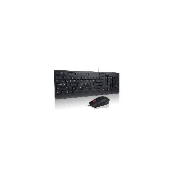 Lenovo 4X30L79922 klawiatura Dołączona myszka USB QWERTY Czarny