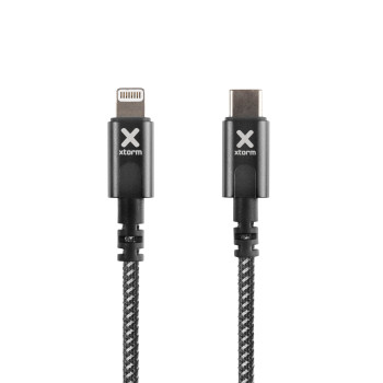 Xtorm CX2031 kabel do telefonu Czarny 1 m Lightning USB C