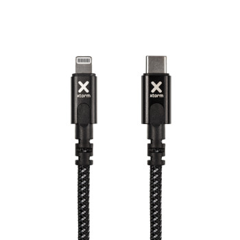 Xtorm CX2041 kabel do telefonu Czarny 3 m Lightning USB C