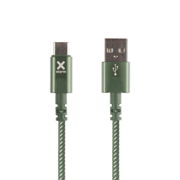 Xtorm CX2032 kabel USB 1 m USB 2.0 USB A USB C Zielony