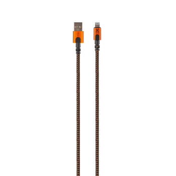 Xtorm CXX002 kabel Lightning 1,5 m Czarny, Pomarańczowy