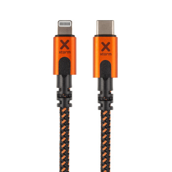 Xtorm CXX003 kabel Lightning 1,5 m Czarny, Pomarańczowy