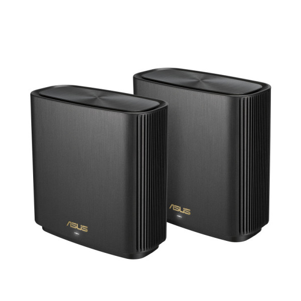 ASUS ZenWiFi AX XT8 (B-2-PK) router bezprzewodowy Gigabit Ethernet Tri-band (2.4 GHz 5 GHz 5 GHz) 4G Czarny ASUS ZenWiFi AX XT8 (B-2-PK) router bezprzewodowy Gigabit Ethernet Tri-band (2.4 GHz 5 GHz 5 GHz) 4G Czarny