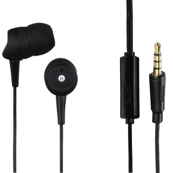 Hama Basic4Phone Zestaw słuchawkowy Przewodowa Douszny Połączenia muzyka Czarny